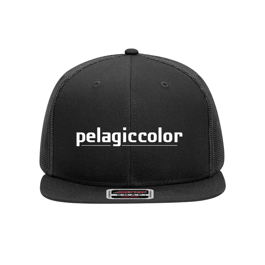 Pelagic Color Black Trucker Hat
