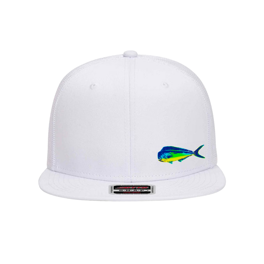 Pelagic Fish White Trucker Hat